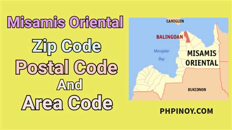 Misamis Oriental Zip Code and Area Code • .